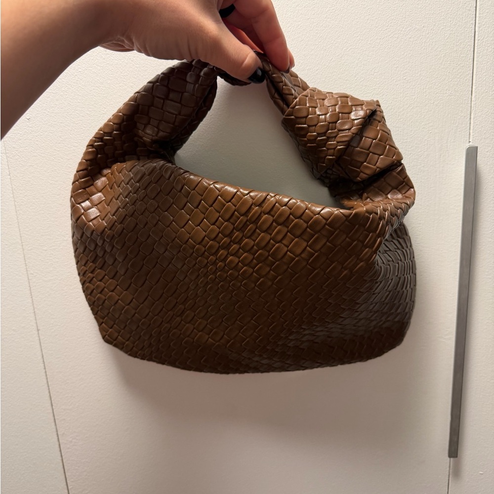 Brown Textured small Women's Bag